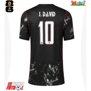 Canadá Jonathan David #10 Segunda Equipación Mujer Mundial 2026 Manga Corta
